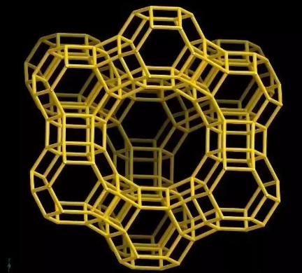 沸石分子篩結構示意圖